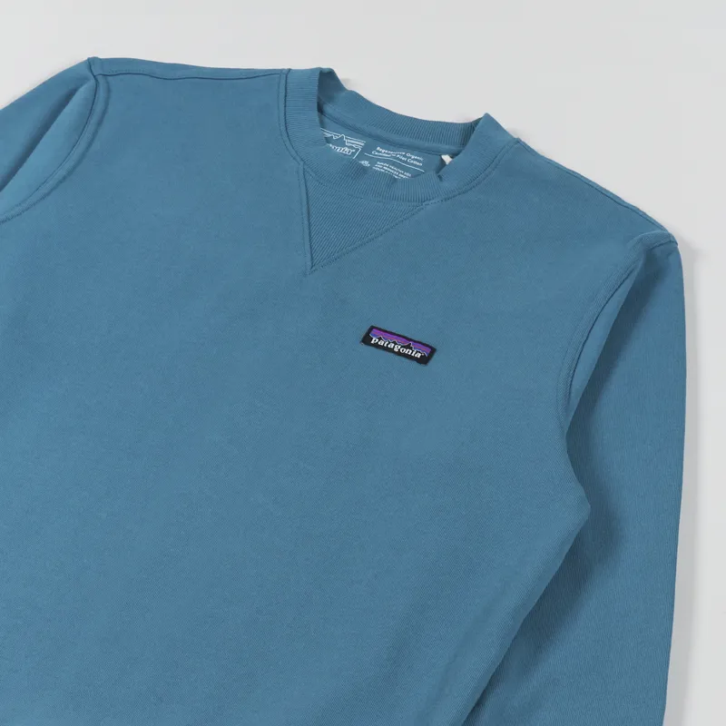 Patagonia Regenerative Organic Certified Cotton Crew Sweatshirt Wavy Blue