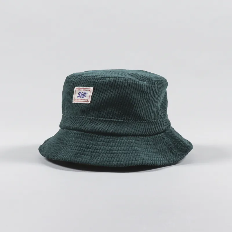 Deus Ex Machina Ronny Cord Bucket Hat Jasper Green