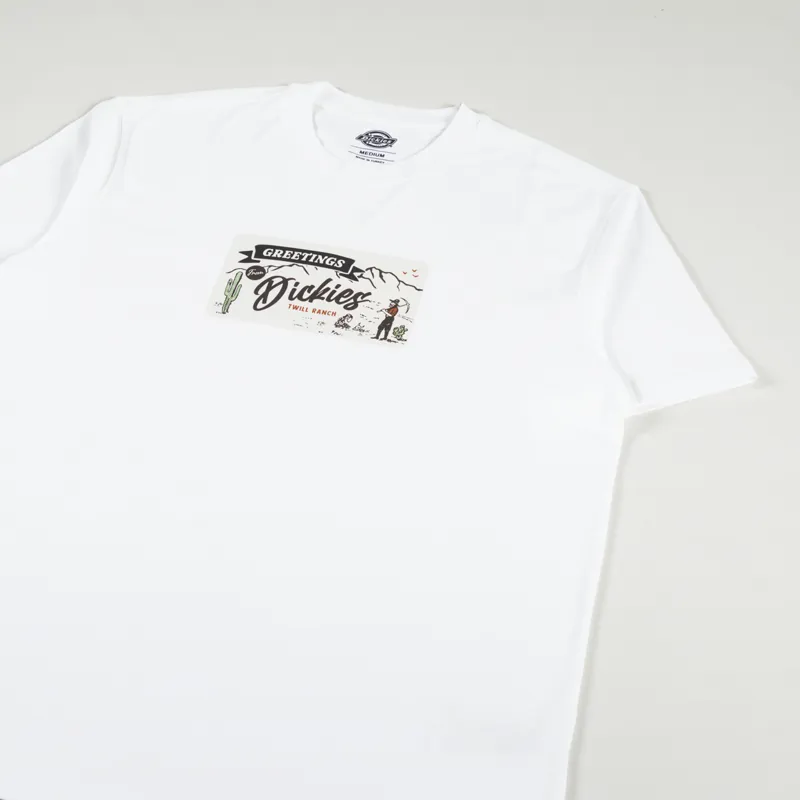 Dickies Rossville T Shirt White-1
