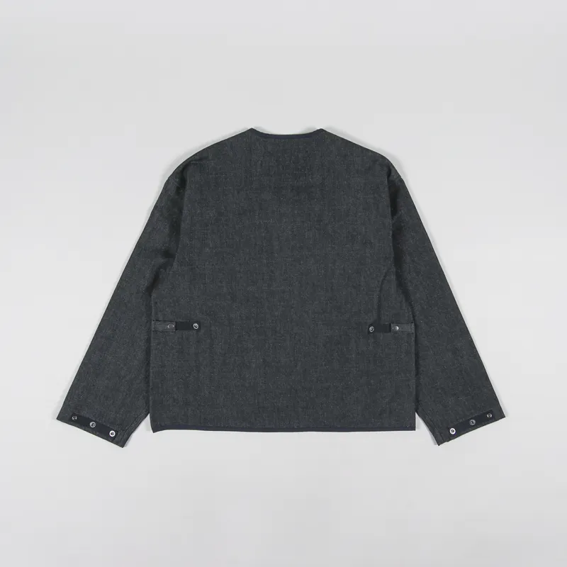 FrizmWORKS Round Zip Up Cardigan Indigo-2