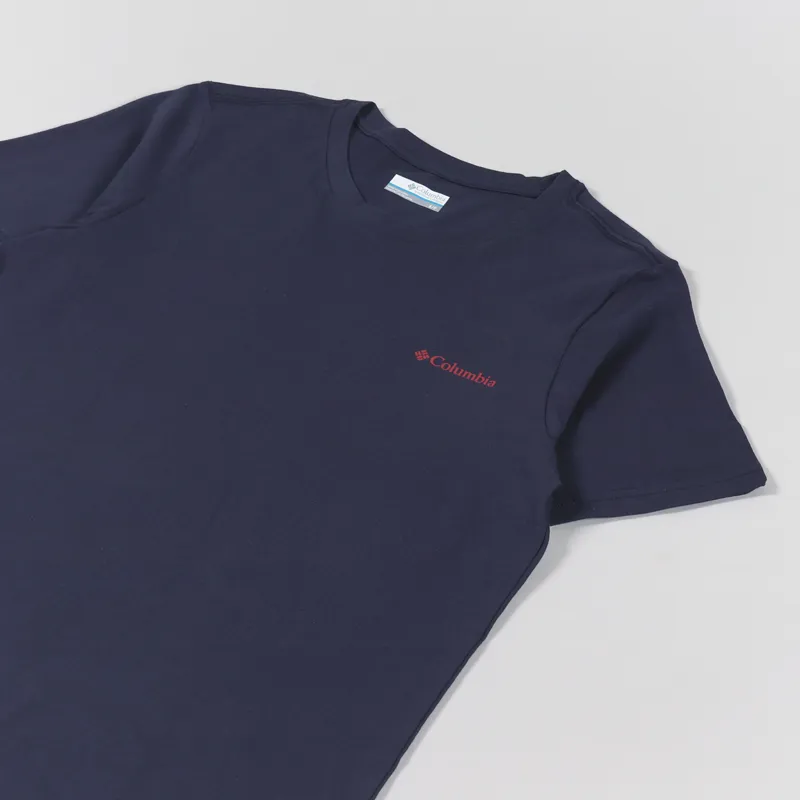 Columbia Rapid Ridge Back Graphic T Shirt II Collegiate Navy-3