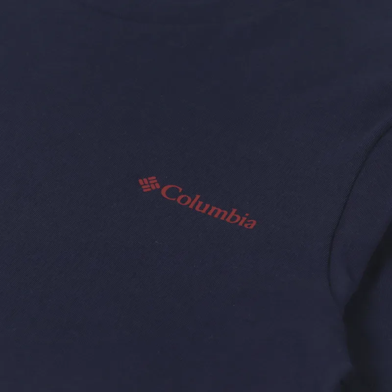 Columbia Rapid Ridge Back Graphic T Shirt II Collegiate Navy-5
