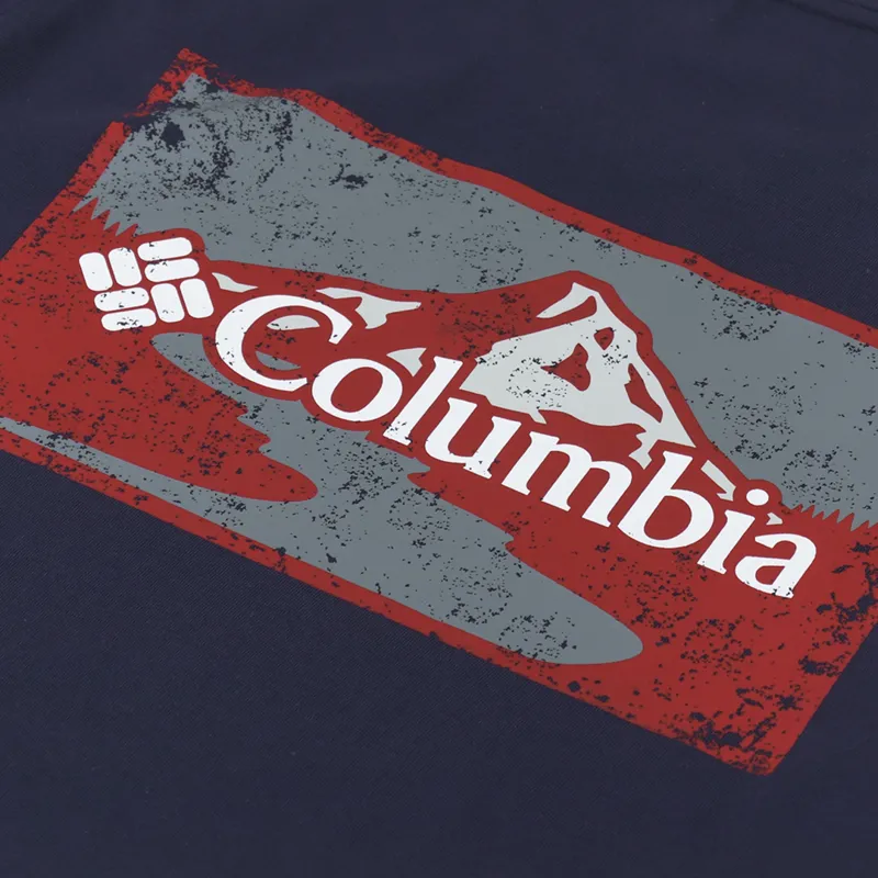 Columbia Rapid Ridge Back Graphic T Shirt II Collegiate Navy-4