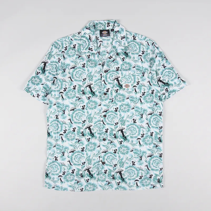 Dickies Roseburg Short Sleeve Shirt Cloud Floral