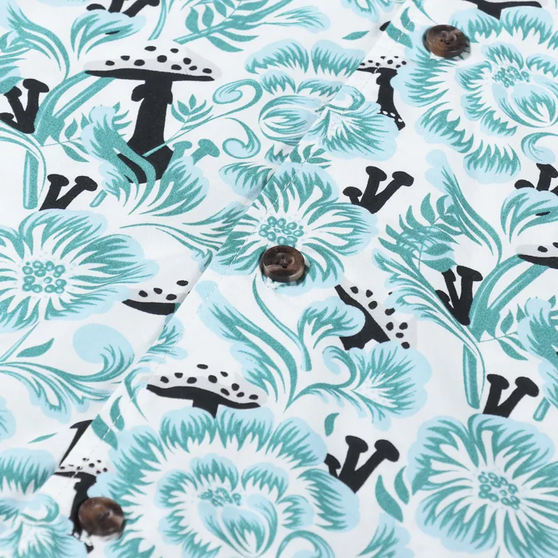 Dickies Roseburg Short Sleeve Shirt Cloud Floral-3