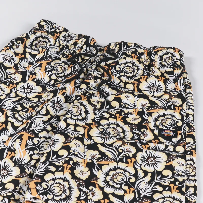 Dickies Roseburg Shorts Black Floral-2