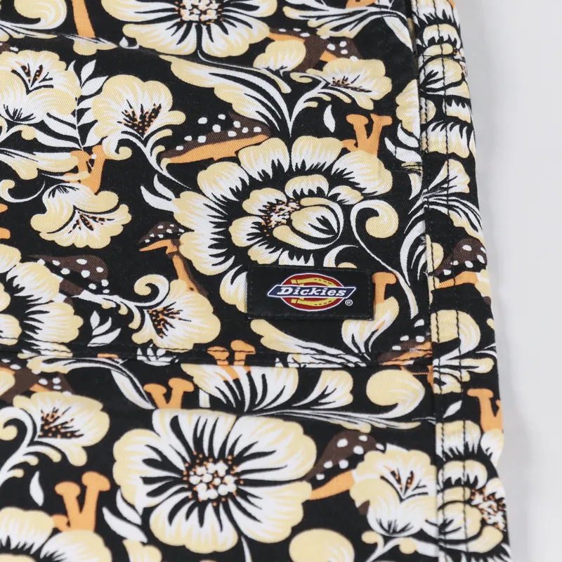 Dickies Roseburg Shorts Black Floral-3