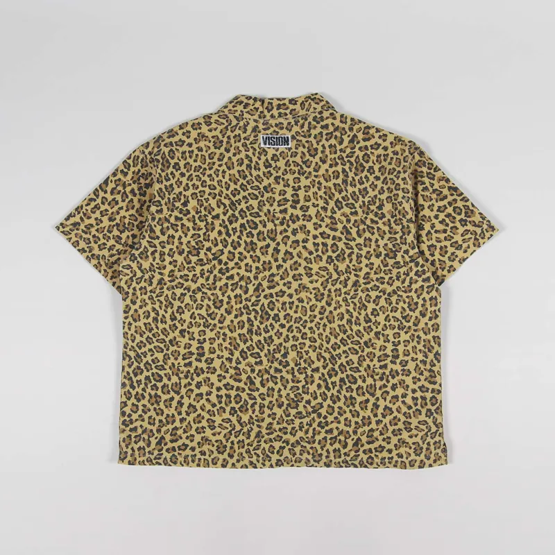 Vision Street Wear Resort Shirt Jinx Leopard Brown-1