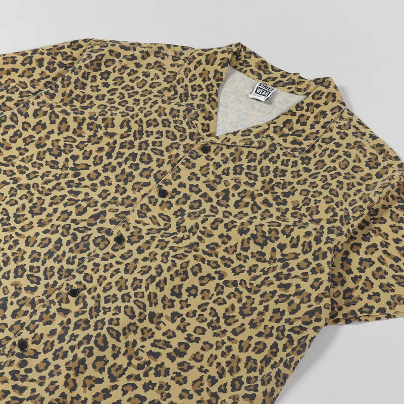 Vision Street Wear Resort Shirt Jinx Leopard Brown-2