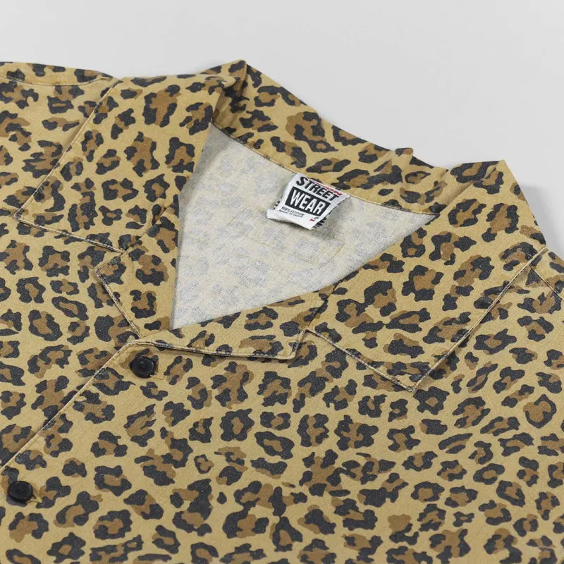 Vision Street Wear Resort Shirt Jinx Leopard Brown-6