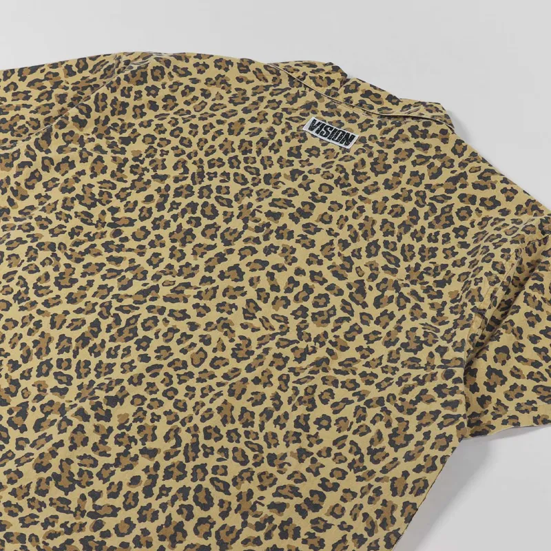 Vision Street Wear Resort Shirt Jinx Leopard Brown-3