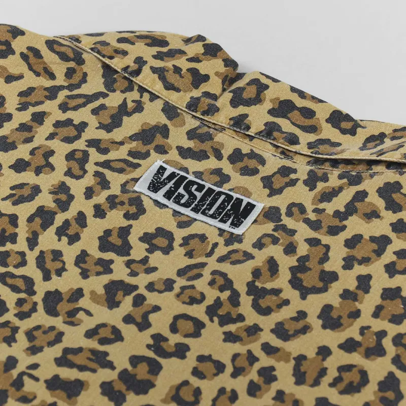 Vision Street Wear Resort Shirt Jinx Leopard Brown-5
