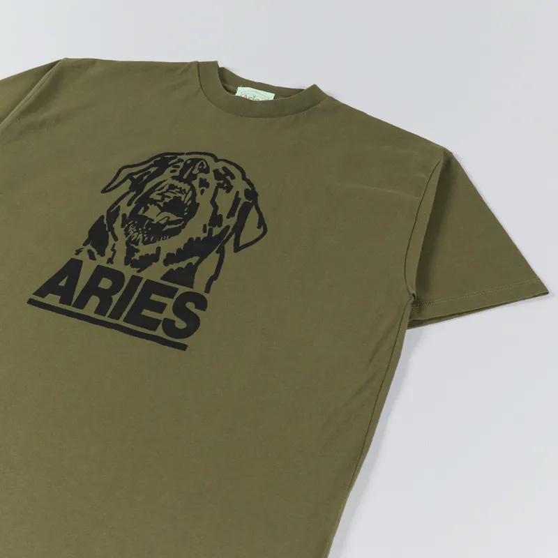 Aries Rottweiler T Shirt Olive-2