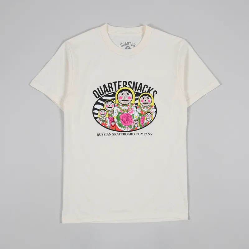 Quartersnacks Russian Doll T Shirt Cream