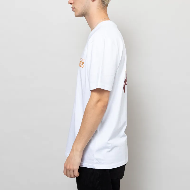 Working Class Heroes Oversized Run Club T Shirt White-4