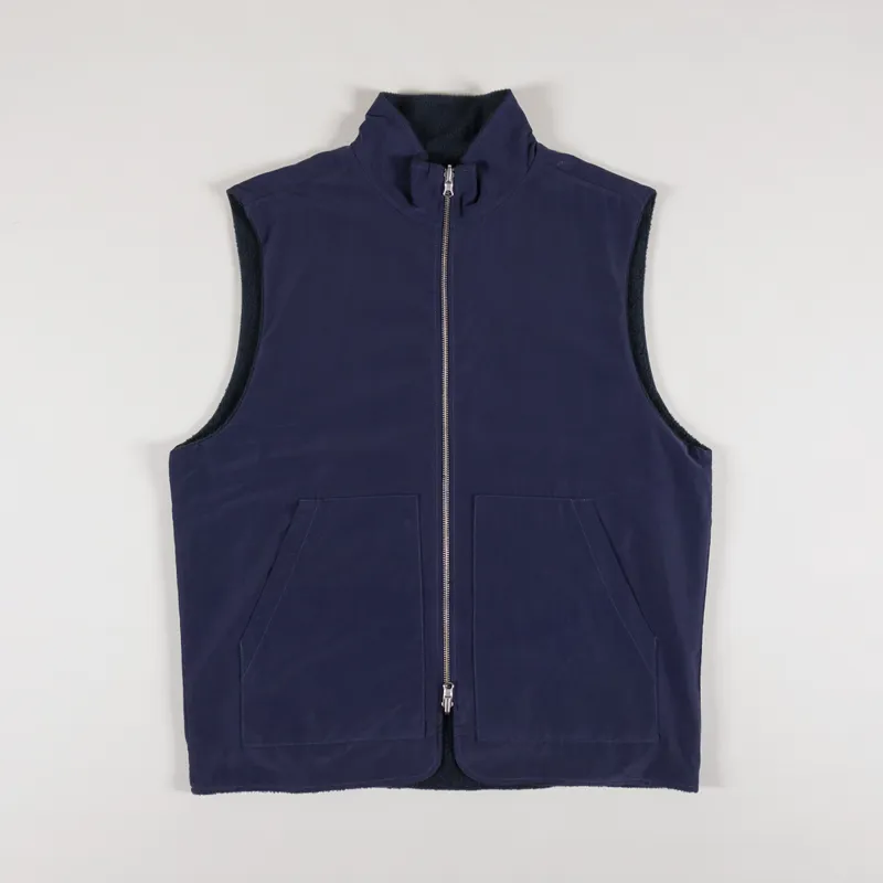 Unfeigned Reversible Technical Vest Navy-1