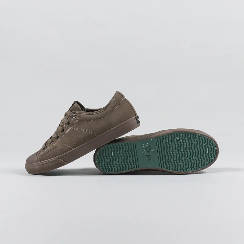 Simple S1 Suede Shoes Brown-1