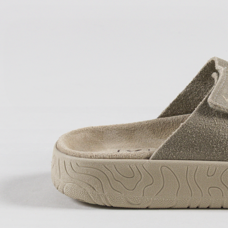 Veja Womens Etna Suede Sandals Taupe Almond-4