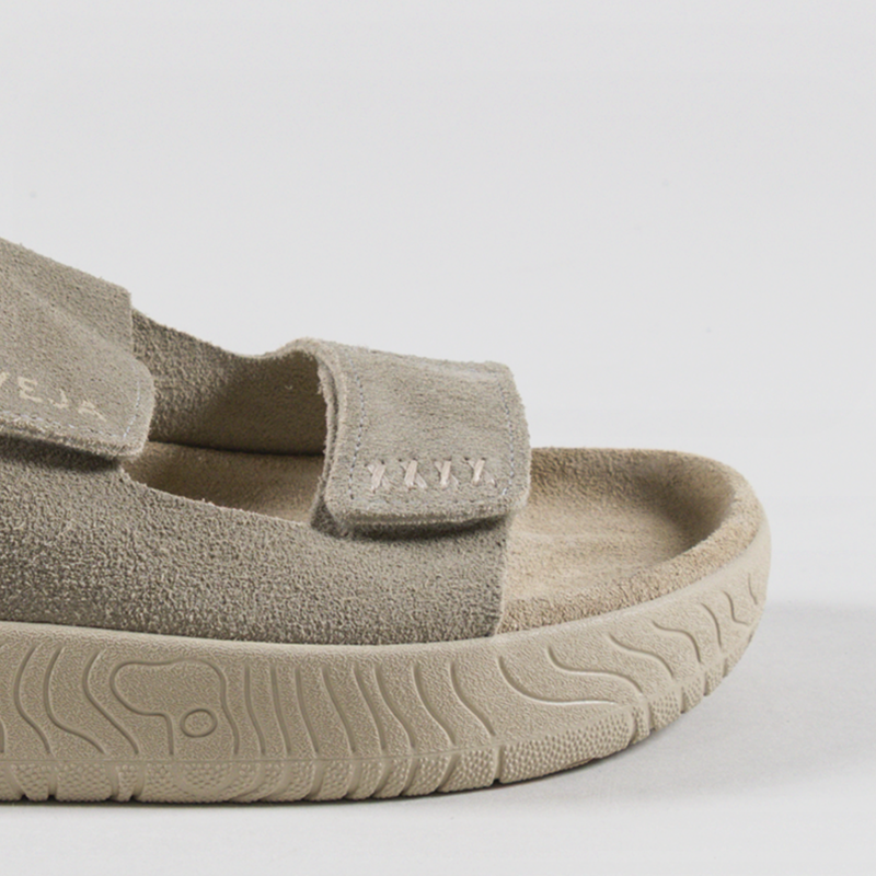 Veja Womens Etna Suede Sandals Taupe Almond-5