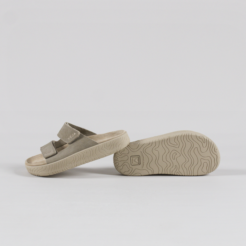 Veja Womens Etna Suede Sandals Taupe Almond-3