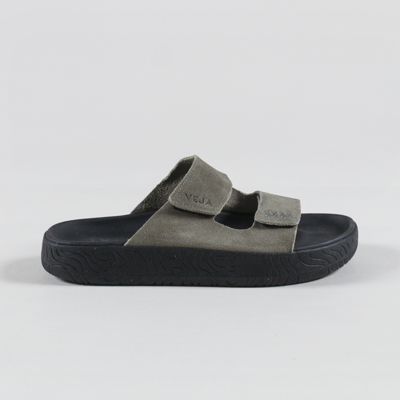 Veja Etna Suede Sandals Khaki Black-2