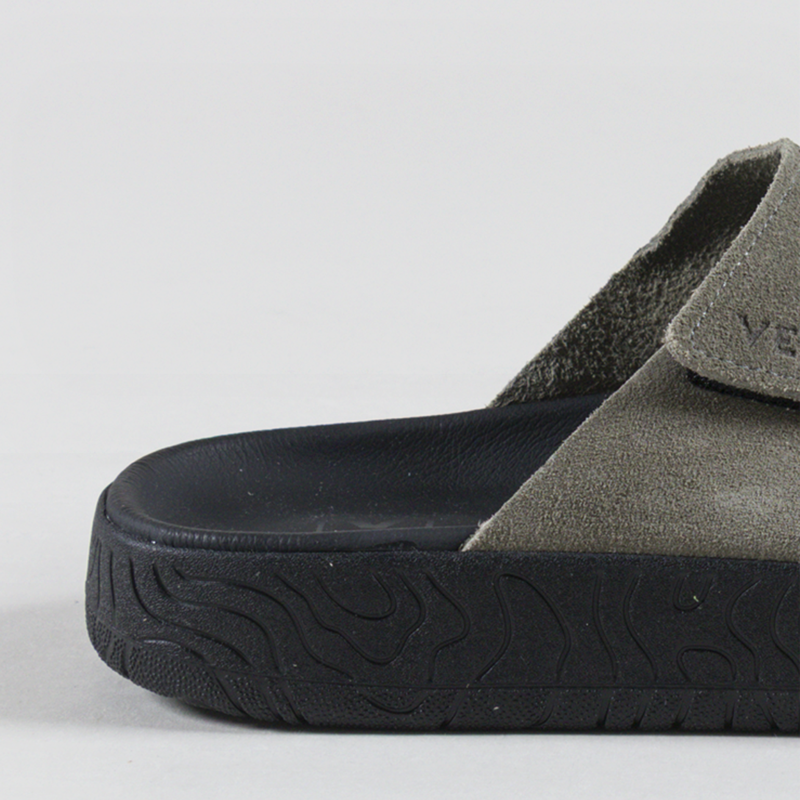 Veja Etna Suede Sandals Khaki Black-4