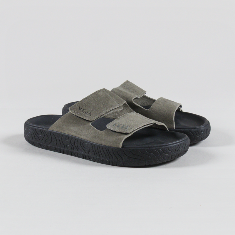 Veja Etna Suede Sandals Khaki Black