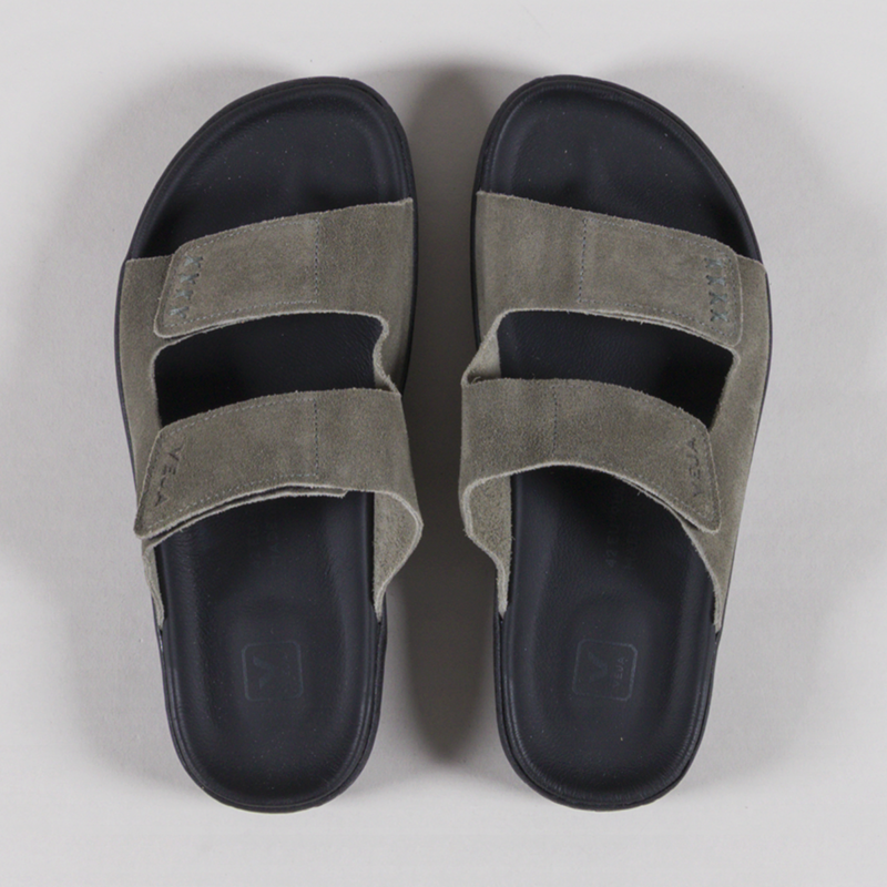 Veja Etna Suede Sandals Khaki Black-6