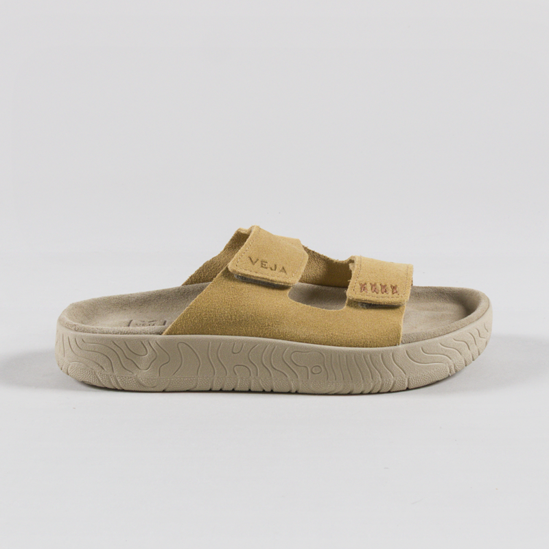 Veja Womens Etna Suede Sandals Ochre Almond-2