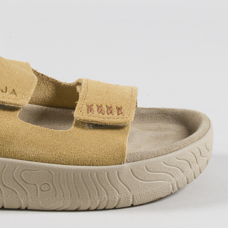Veja Womens Etna Suede Sandals Ochre Almond-5