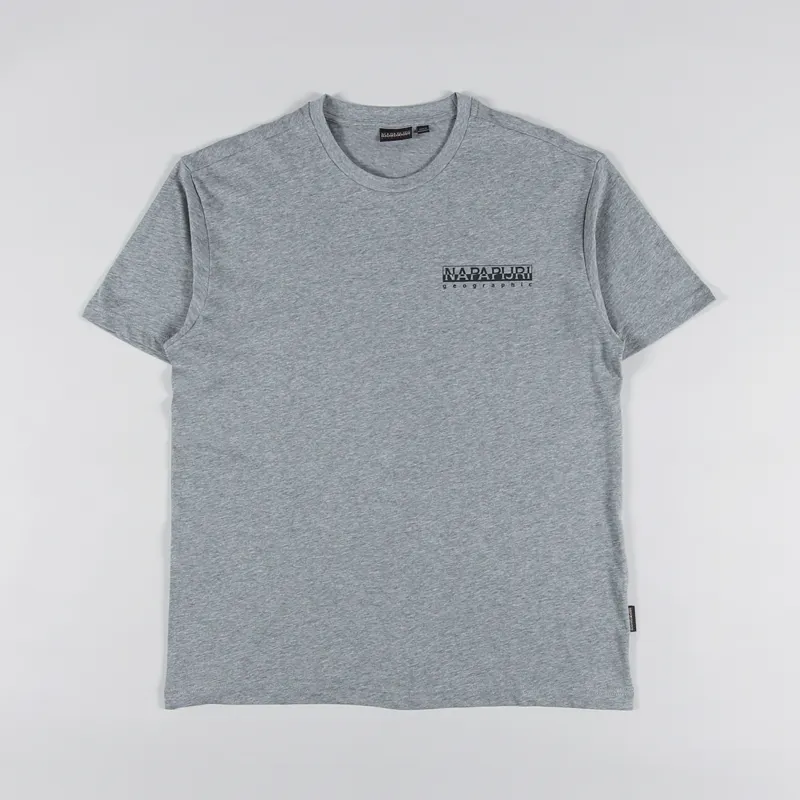 Napapijri Bolivar T Shirt Medium Grey Melange-1