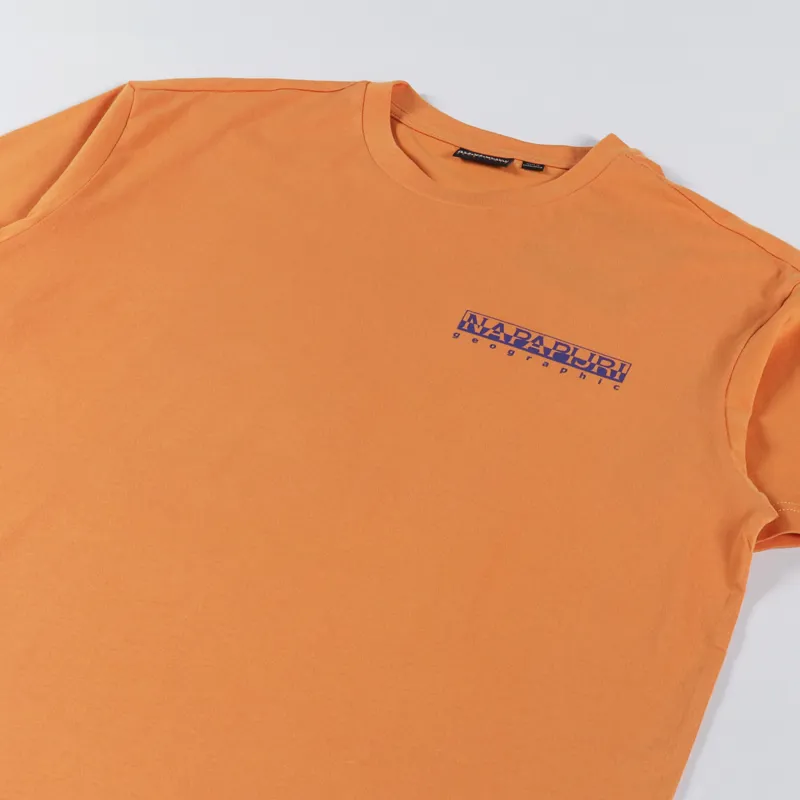 Napapijri Bolivar T Shirt Orange Amber-3