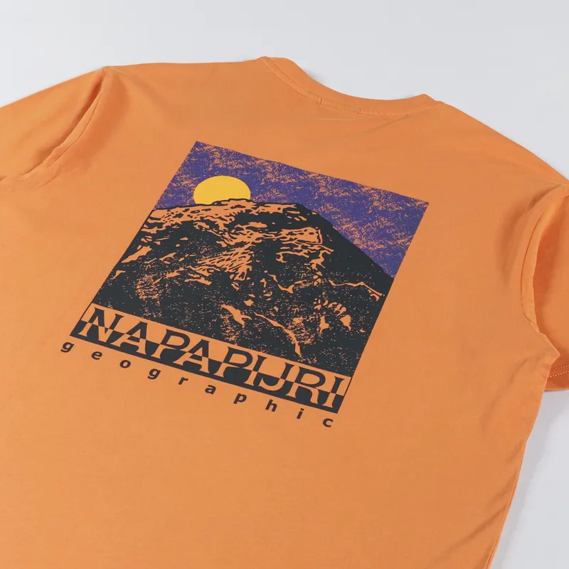 Napapijri Bolivar T Shirt Orange Amber-2