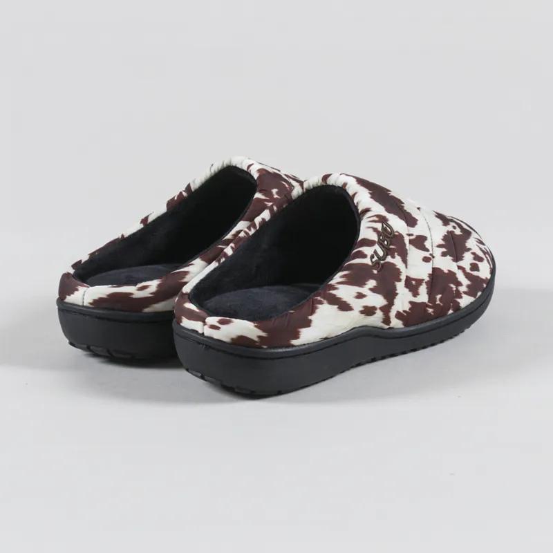 Subu Slippers Cow Brown-1
