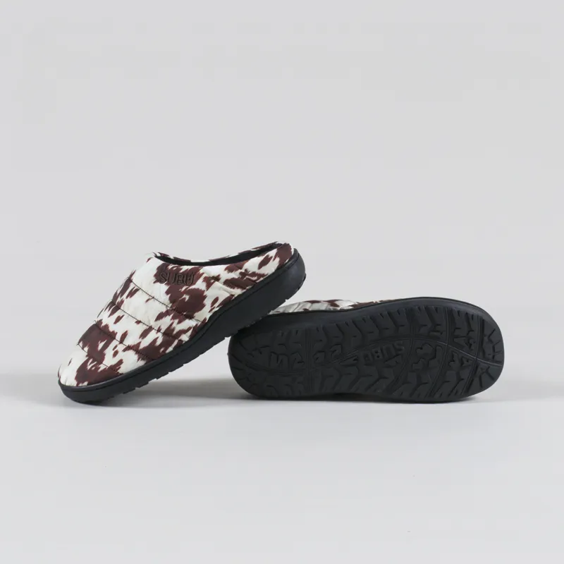 Subu Slippers Cow Brown-3