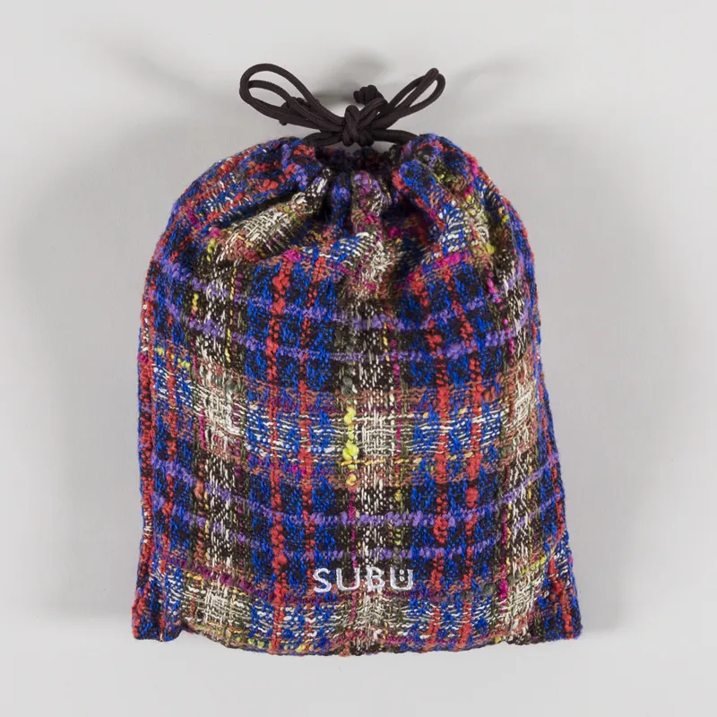 靴 SUBU tweed prism Subu Mens Comfort Concept Tweed Slippers Prism Multi Blue