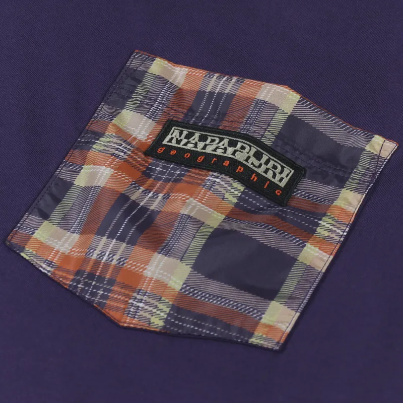 Napapijri x Liberty Candolle T Shirt Blue Eclipse-2