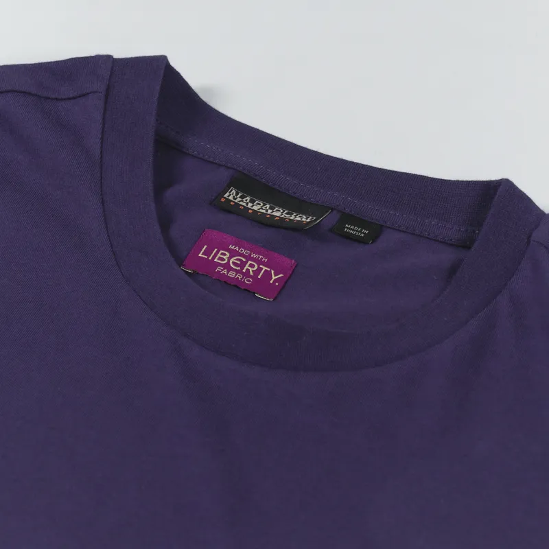Napapijri x Liberty Candolle T Shirt Blue Eclipse-4