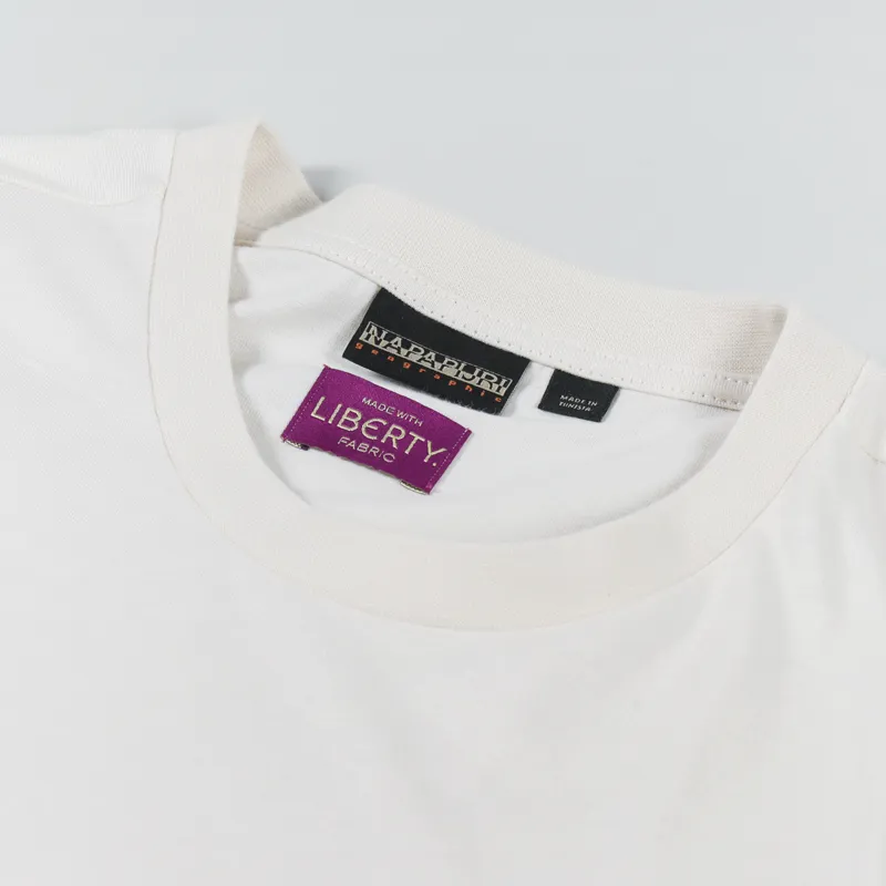 Napapijri x Liberty Candolle T Shirt Whitecap Grey-4