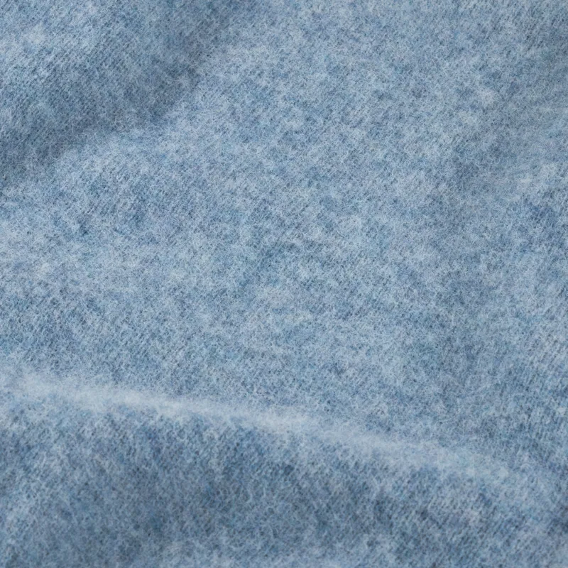 Shetland Wollen Co. Shaggy Crew Neck Sweater Sky-3