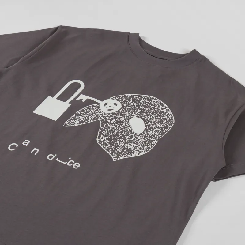 CANDICE Secrets Heavyweight T Shirt Charcoal-1