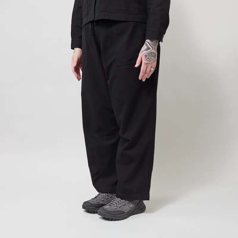 Service Works Womens Canvas Barrel Pants Black-1