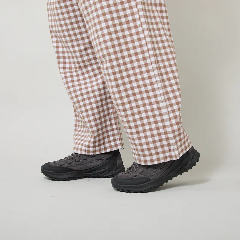 Service Works Womens Gingham Barrel Pants Brown-8