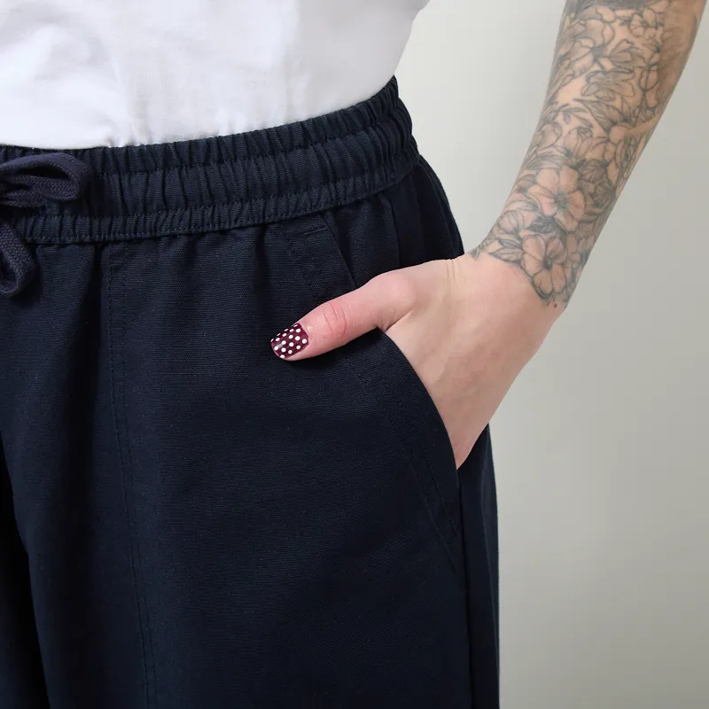 Service Works Womens Canvas Barrel Pants Dark Navy-7