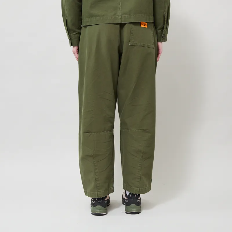 Service Works Womens Canvas Barrel Pants Olive-2