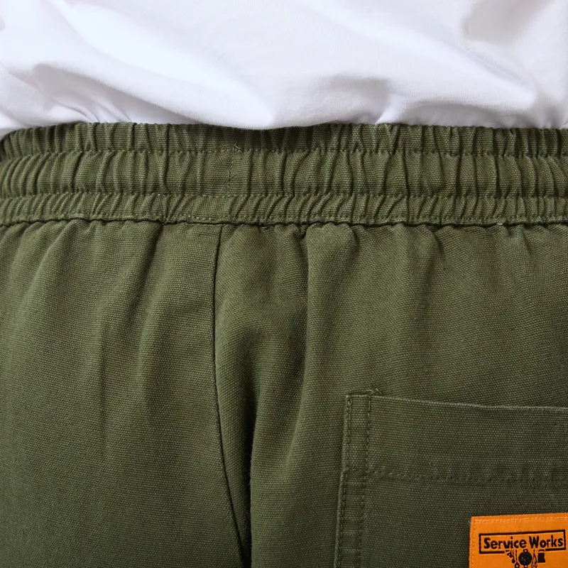 Service Works Womens Canvas Barrel Pants Olive-6