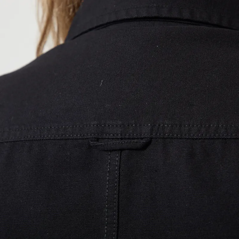 Service Works Womens Canvas Cropped Work Jacket Black-6