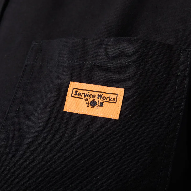 Service Works Womens Canvas Cropped Work Jacket Black-8