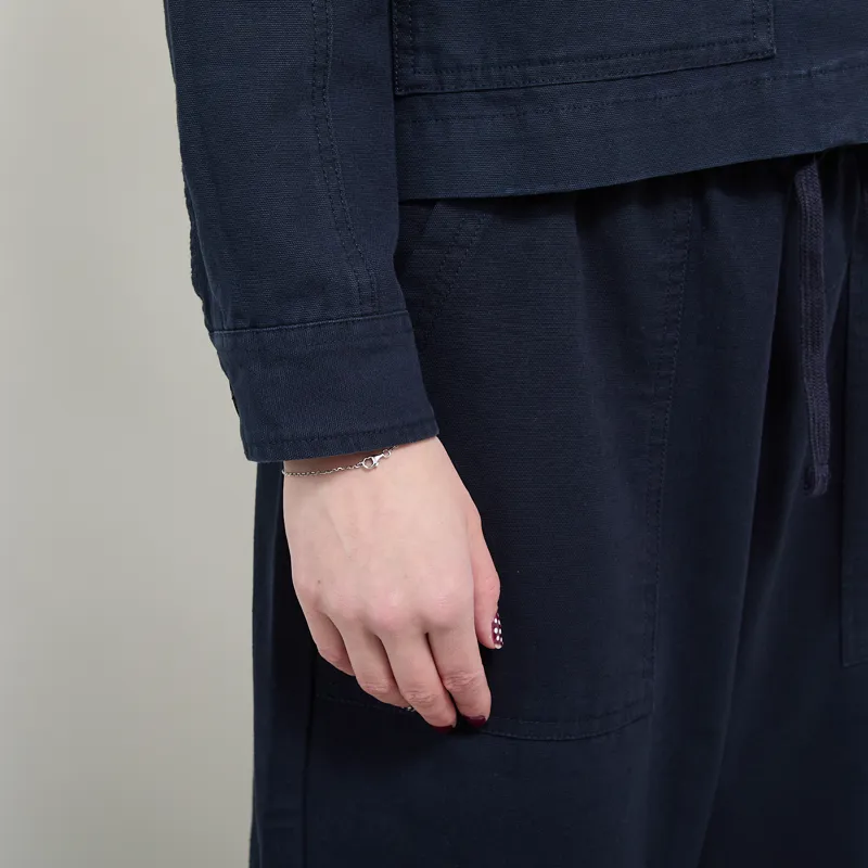 Service Works Womens Canvas Cropped Work Jacket Dark Navy-8