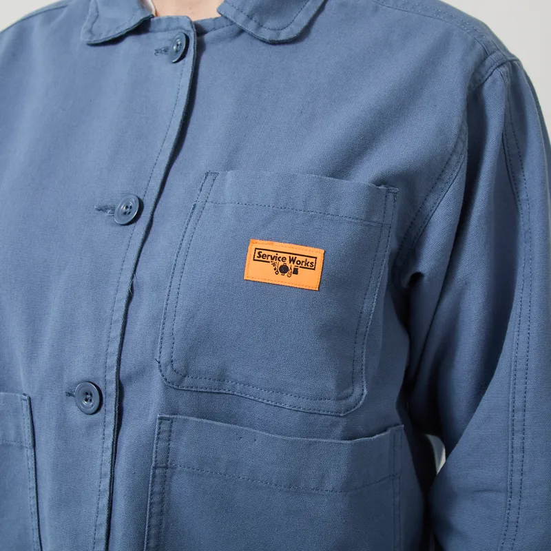 Service Works Womens Canvas Cropped Work Jacket Slate-6
